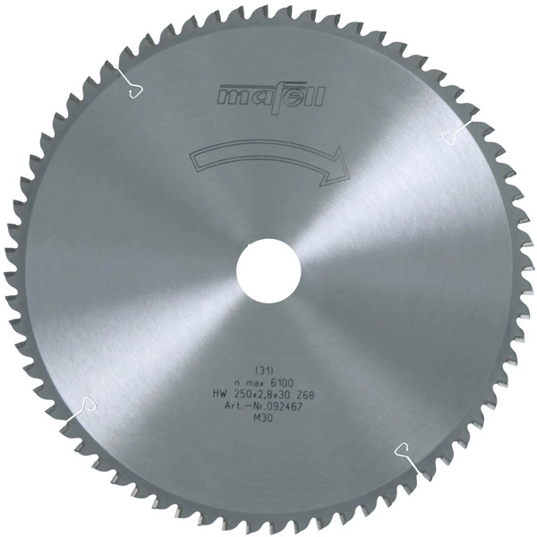 Lame De Scie Au Carbure MAFELL 68 Dents Denture Creuse Trapèze 250x2.8 / 2.8x30 Mm - 092467 3 Lame De Scie Au Carbure MAFELL 68 Dents Denture Creuse Trapèze 250x2.8 / 2.8x30 Mm - 092467