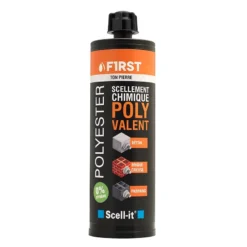 Scellement Chimique SCELL-IT Polyvalent First - Cartouche De 410 Ml - Blanc/pierre - Lot De 12 - FIRST410B