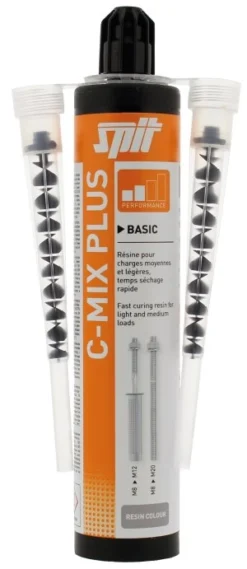 Scellement Chimique SPIT CMIXPLUS Gris - Cartouche De 300 Ml + 2 Buses - Lot De 12 - 055865