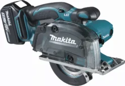 Scie Circulaire à Métaux 18 V Li-Ion 5 Ah Ø 136 Mm MAKITA - 2 Batteries, Chargeur, Coffret - DCS552RTJ