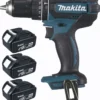 Perceuse Visseuse à Percussion 18 V Li-Ion 4 Ah Ø 13 Mm (3 Batteries) MAKITA - 3 Batteries, Chargeur, Coffret - DHP482RM3J -Maxoutil Soldes MAK0248 1