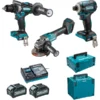 Ensemble De 3 Machines 40 V Max Li-Ion 4 Ah XGT (DF001G + GA005G + TD001G) MAKITA - DK0125G301 -Maxoutil Soldes MAK0669 1