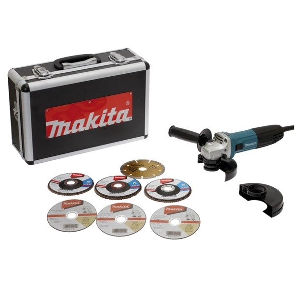 Meuleuse MAKITA Ø125 Mm 720W + 7 Disques, Coffret - GA5030RSP6 3 Meuleuse MAKITA Ø125 Mm 720W + 7 Disques, Coffret - GA5030RSP6