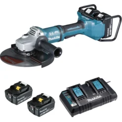 Meuleuse MAKITA Mm - 36V - 2x18V Li-ion - 4 Batteries 5Ah + 1 Double Chargeur Rapide - DGA900ZKPT -Maxoutil Soldes MNA40032 0