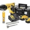 Perforateur DEWALT Sans Fil - SDS-PPLUS 2 Batterie 4.0Ah, Chargeur, Coffret + 6 Forets Et 3 Burins - DCH133M2K -Maxoutil Soldes PHA10118 1