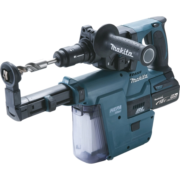 Perfo-burineur SDS-Plus 18 V Li-Ion 5 Ah 24 Mm MAKITA - 2 Batteries 1 Chargeur - En Coffret + Accessoires - DHR243RTJW 3 Perfo-burineur SDS-Plus 18 V Li-Ion 5 Ah 24 Mm MAKITA - 2 Batteries 1 Chargeur - En Coffret + Accessoires - DHR243RTJW