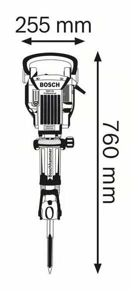 Marteau Piqueur BOSCH - GSH 16-28 Professional - 1750 W - 0611335000 4 Marteau Piqueur BOSCH - GSH 16-28 Professional - 1750 W - 0611335000 – Image 2
