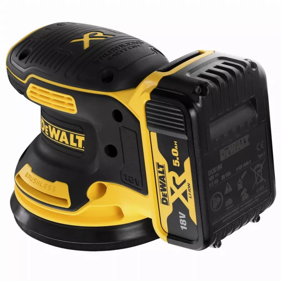 Ponceuse Excentrique XR 18V 125 Mm Brushless DEWALT - 2 Batteries 5.0Ah + Coffret TSTAK - Sans Chargeur - DCW210P2-QW 6 Ponceuse Excentrique XR 18V 125 Mm Brushless DEWALT - 2 Batteries 5.0Ah + Coffret TSTAK - Sans Chargeur - DCW210P2-QW – Image 4