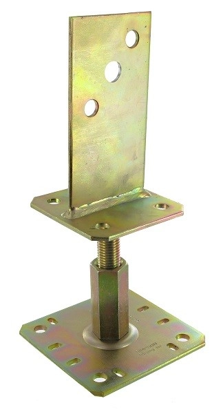 Support De Poteau Réglable SIMPSON - H.320 X ép.4 Mm - PPSR320 4 Support De Poteau Réglable SIMPSON - H.320 X ép.4 Mm - PPSR320 – Image 2