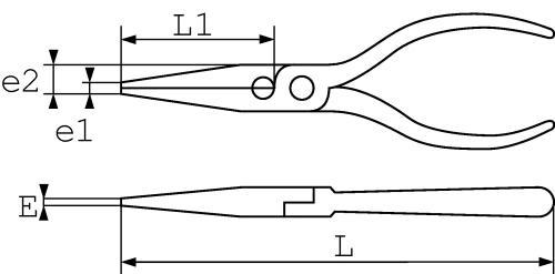 Pince Bec Demi Rond Droit Electromecanicien 175 Mm SAM - 23710 6 Pince Bec Demi Rond Droit Electromecanicien 175 Mm SAM - 23710 – Image 4