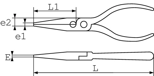 Pince Bec Demi Rond Droit Electromecanicien 175 Mm SAM - 23710 4 Pince Bec Demi Rond Droit Electromecanicien 175 Mm SAM - 23710 – Image 2