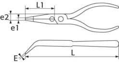 Pince Bec Demi Rond Coude Bimatiere Avec Ressort 200 Mm SAM - 239R20GFME -Maxoutil Soldes SAM01219 5