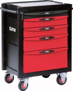 Servante 5 Tiroirs Modèle Stop+ Plateau Aluminium SAM - SERVI540 -Maxoutil Soldes SAM05593 2