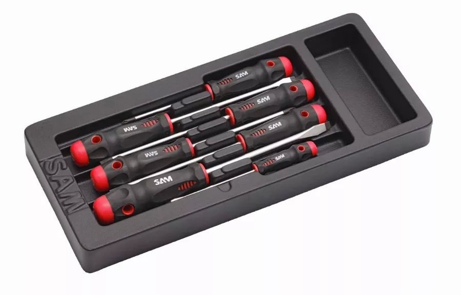 Jeu De 7 Tournevis Fente Et Phillips® Vendus En Module Abs 1/3 SAM - TA1M 4 Jeu De 7 Tournevis Fente Et Phillips® Vendus En Module Abs 1/3 SAM - TA1M – Image 2
