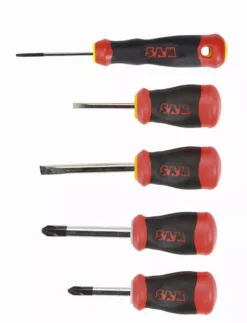 Jeu De 5 Tournevis S1 Tom Pouce Fente Phillips SAM - TJ5 -Maxoutil Soldes SAM05828 1
