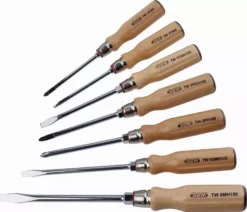 Jeu De 7 Tournevis Bois Mecanicien, Ph Et Pz SAM - TWJ7 -Maxoutil Soldes SAM05874 1
