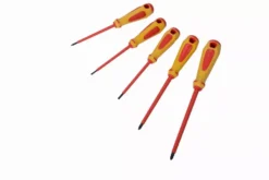 Jeu De 5 Tournevis Fente Et Pozidriv Isoles 1000v SAM - ZTBPZJ5 -Maxoutil Soldes SAM06107 1