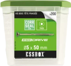 Vis ESSBOX SCELL-IT à Bois - Ø5 Mm X 50 Mm - Boite De 200 - EX-1371131
