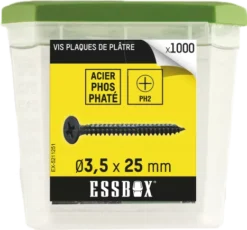 Vis ESSBOX SCELL-IT Plaque De Plâtre - Ø3,5 Mm X 25 Mm - Boite De 1000 - EX-5211251