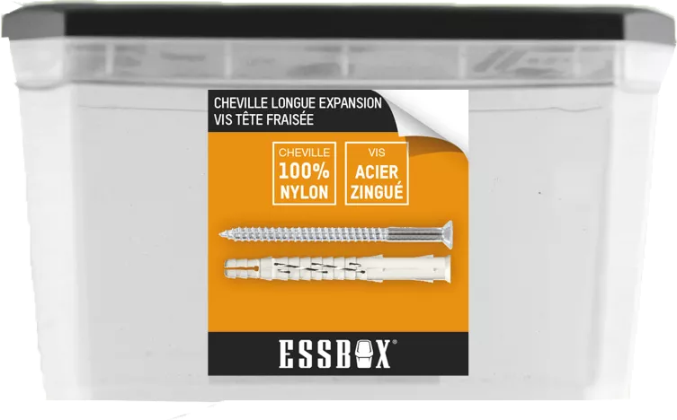Cheville ESSBOX SCELL-IT Nylon - Ø8 Mm X 80 Mm - Boite De 50 - EX-91013408080 3 Cheville ESSBOX SCELL-IT Nylon - Ø8 Mm X 80 Mm - Boite De 50 - EX-91013408080