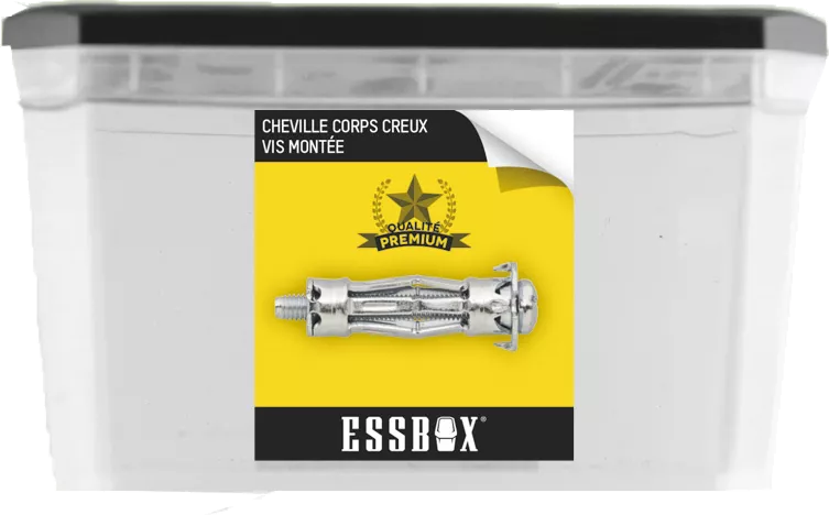Cheville ESSBOX SCELL-IT Corps Creux - Spyder Plus - Ø6 Mm X 34 Mm - Boite De 100 - EX-91108106034 3 Cheville ESSBOX SCELL-IT Corps Creux - Spyder Plus - Ø6 Mm X 34 Mm - Boite De 100 - EX-91108106034