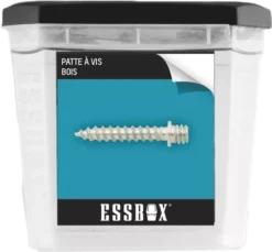 Patte à Vis Bois ESSBOX SCELL-IT Avec Collerette - Ø10 Mm X 80 Mm - Boite De 50 - EX-9331111080