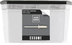 Rivets Standards ESSBOX SCELL-IT Alu/Acier - Tête Plate - Ø4,8 Mm X 16 Mm - Boite De 500 - EX-9445124816