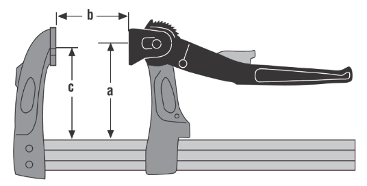 Presse Rapide à Levier URKO - Serrage 600mm - Saillie 107mm - Rail 35x8mm - 4003L 5 Presse Rapide à Levier URKO - Serrage 600mm - Saillie 107mm - Rail 35x8mm - 4003L – Image 3
