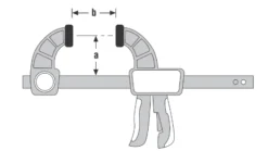 Presse Mécanicien En C URKO - Serrage 60mm - Saillie 55mm - 3F -Maxoutil Soldes SGA10291 2