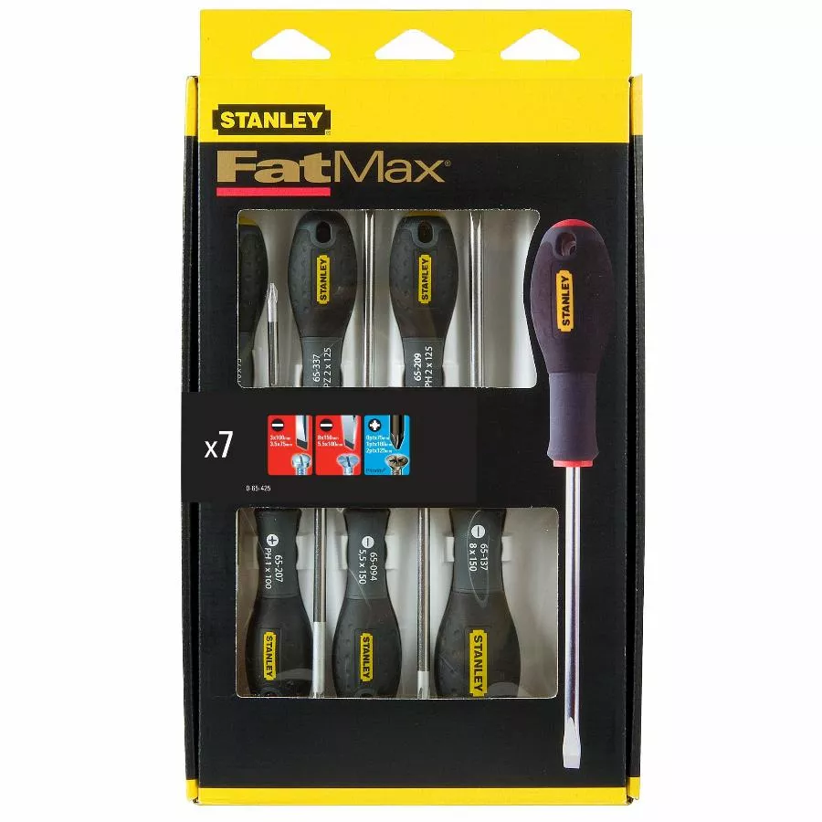 Stanley Tournevis Electricien + Mecanicien + Pozi - Jeu De 7pieces FATMAX - 0-65-425 3 Stanley Tournevis Electricien + Mecanicien + Pozi - Jeu De 7pieces FATMAX - 0-65-425