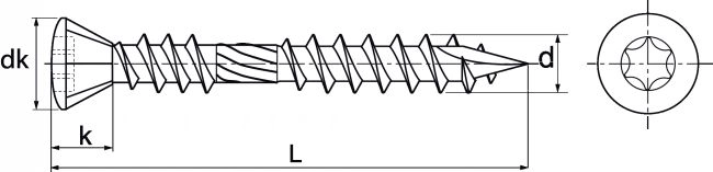 Boîte 200 Vis Terrasse Tête Bombée Inox A4 Brun Torx ACTON - Double Filet 5x60 - 643245X60BRUN 4 Boîte 200 Vis Terrasse Tête Bombée Inox A4 Brun Torx ACTON - Double Filet 5x60 - 643245X60BRUN – Image 2