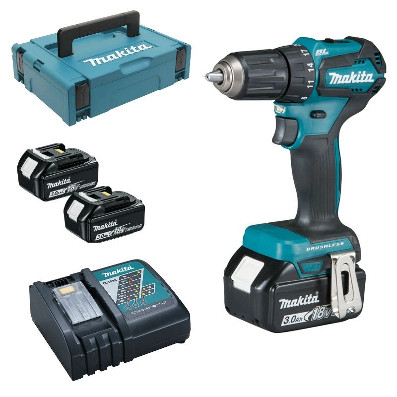 Perceuse Visseuse MAKITA 18V Li-ion 3Ah - Ø13mm - 410W - 2 Batteries + 1 Chargeur + 1 Malette Transport - DDF483RFJ 10 Perceuse Visseuse MAKITA 18V Li-ion 3Ah - Ø13mm - 410W - 2 Batteries + 1 Chargeur + 1 Malette Transport - DDF483RFJ – Image 8