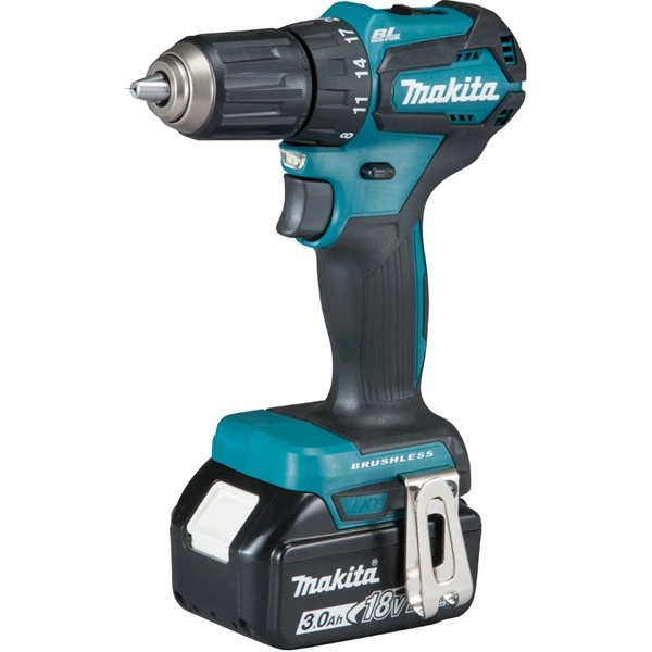Perceuse Visseuse MAKITA 18V Li-ion 3Ah - Ø13mm - 410W - 2 Batteries + 1 Chargeur + 1 Malette Transport - DDF483RFJ 6 Perceuse Visseuse MAKITA 18V Li-ion 3Ah - Ø13mm - 410W - 2 Batteries + 1 Chargeur + 1 Malette Transport - DDF483RFJ – Image 4