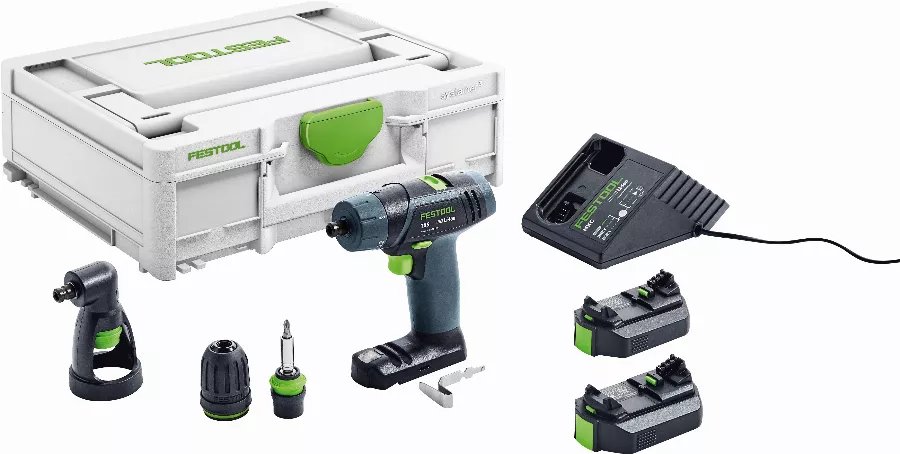 Perceuse-visseuse Sans Fil FESTOOL TXS 2,6-Set - 2 Batteries 10.8V 2.6Ah + Chargeur + Systainer + Renvoi D'angles - 576102 5 Perceuse-visseuse Sans Fil FESTOOL TXS 2,6-Set - 2 Batteries 10.8V 2.6Ah + Chargeur + Systainer + Renvoi D'angles - 576102 – Image 3