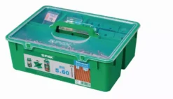 Kit Bois Éxotique SPAX - 5x60 Inox A2 - 850 Vis + 1 Foret + 12 Espaceurs + 5 Embouts - 5000009030009