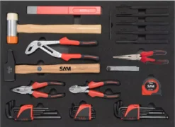 Servante Servi 640 + 135 Outils Maintenance Indus. SAM OUTILLAGE Modules Mousse - CPP-135M -Maxoutil Soldes cpp 135mz 04