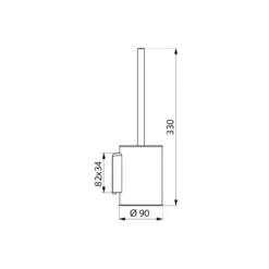 Pot à Balai WC Mural Sans Couvercle DELABIE Inox Poli Brillant - 4048P 6 Pot à Balai WC Mural Sans Couvercle DELABIE Inox Poli Brillant - 4048P -Maxoutil Soldes del00012 1