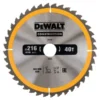 Lame Scie Circulaire Stationnaire 216x30 Mm 40 Dents Construction DEWALT - DT1953 1 Lame Scie Circulaire Stationnaire 216x30 Mm 40 Dents Construction DEWALT - DT1953 -Maxoutil Soldes dt1953 1