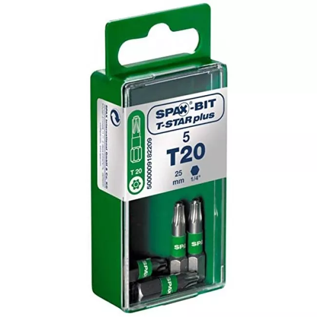 Embout Vissage T-STAR+ T20 Par 5pcs 25 Mm - 5000009192209 4 Embout Vissage T-STAR+ T20 Par 5pcs 25 Mm - 5000009192209 – Image 2