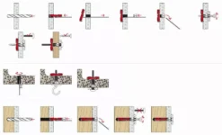 Cheville à Bascule Nylon Duotec FISCHER - Boite De 50 - 537258 -Maxoutil Soldes fisc0083 4