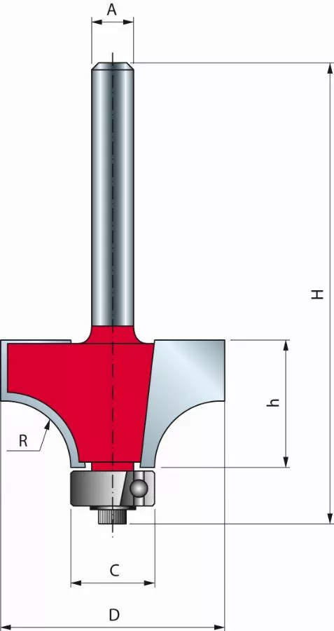 Mèche Pour Arrondi Convexe FREUD - Ø38,1 H19,05/60,7 Q8 Z2 - F03FR01784 -34-11608P 3 Mèche Pour Arrondi Convexe FREUD - Ø38,1 H19,05/60,7 Q8 Z2 - F03FR01784 -34-11608P