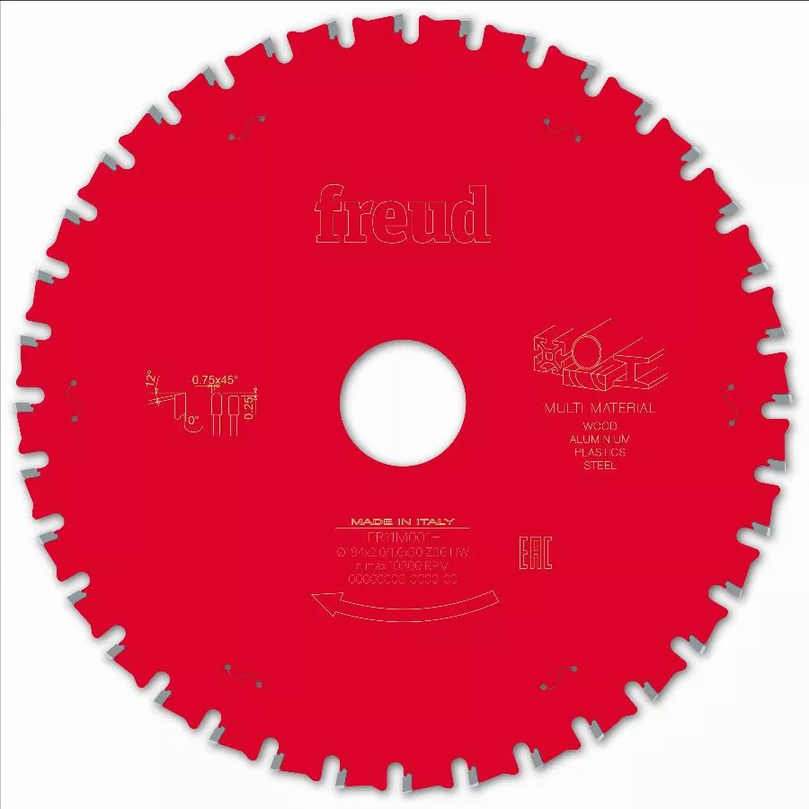 Lame Pour Scie Circulaire Portative FREUD - Ø184 2/1,6 AL30 Z36 TPB 0° - F03FS10113 -FR11M001H 3 Lame Pour Scie Circulaire Portative FREUD - Ø184 2/1,6 AL30 Z36 TPB 0° - F03FS10113 -FR11M001H
