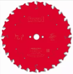 Lame Pour Scie Circulaire Portative FREUD - Ø184 2,4/1,6 AL16 Z24 BA 15° - F03FS09703 -FR11W001H