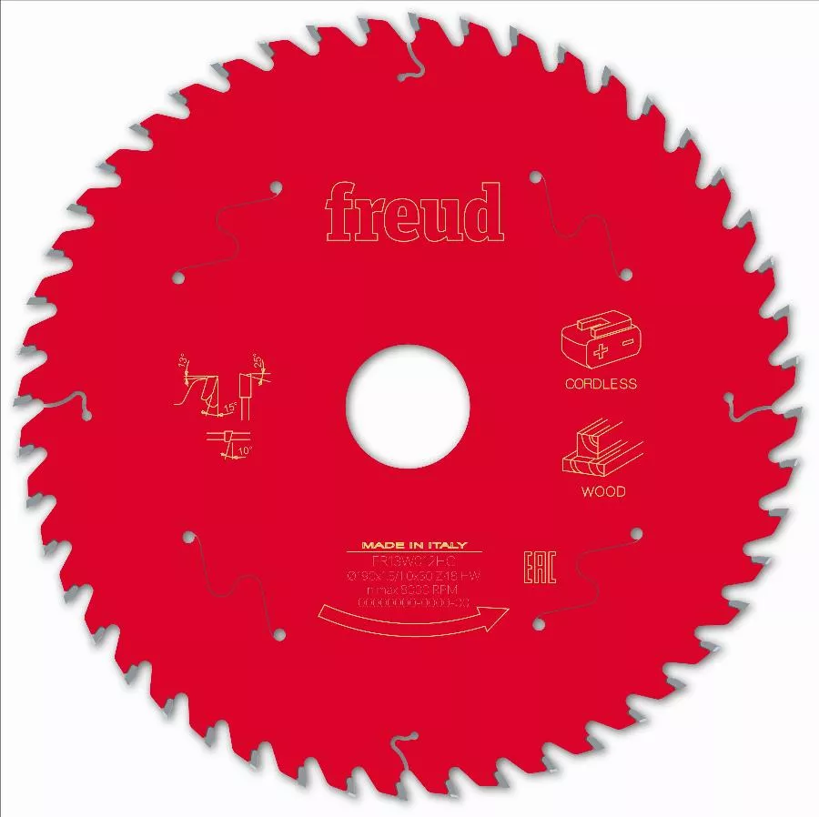 Lame Pour Scie Circulaire Portative Sans Fil FREUD - Ø190 1,45/1 AL30 Z48 BA 15° - F03FS10059 -FR13W012HC 3 Lame Pour Scie Circulaire Portative Sans Fil FREUD - Ø190 1,45/1 AL30 Z48 BA 15° - F03FS10059 -FR13W012HC