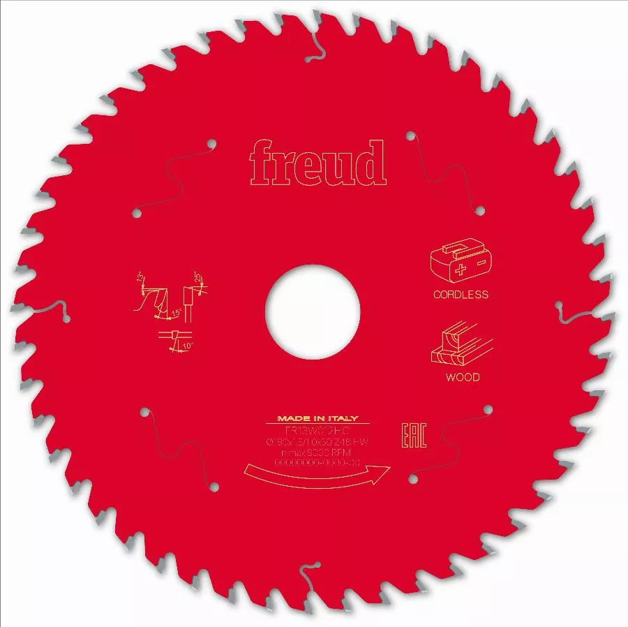 Lame Pour Scie Circulaire Portative Sans Fil FREUD - Ø190 1,45/1 AL30 Z48 BA 15° - F03FS10059 -FR13W012HC 4 Lame Pour Scie Circulaire Portative Sans Fil FREUD - Ø190 1,45/1 AL30 Z48 BA 15° - F03FS10059 -FR13W012HC – Image 2