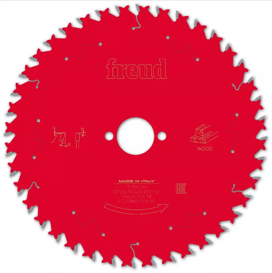 Lame Pour Scie Circulaire Portative FREUD - Ø210 2,4/1,8 AL30 Z40 BA 15° - F03FS09723 -FR15W001H 3 Lame Pour Scie Circulaire Portative FREUD - Ø210 2,4/1,8 AL30 Z40 BA 15° - F03FS09723 -FR15W001H