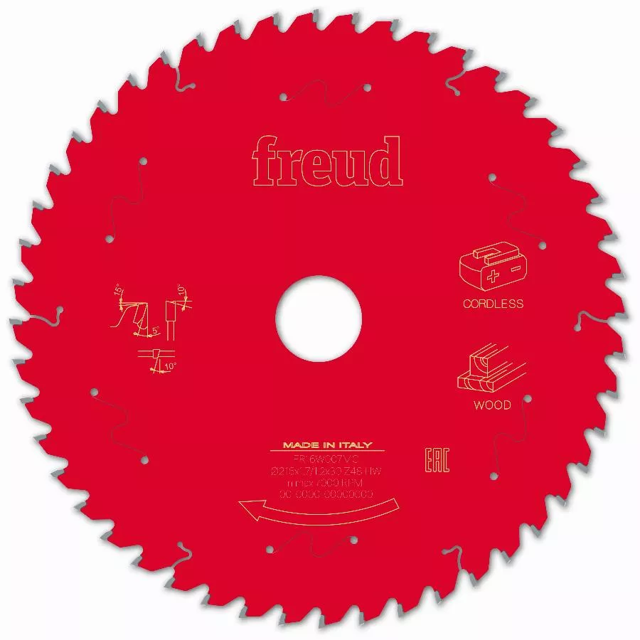 Lame Pour Scie Circulaire Portative Sans Fil FREUD - Ø216 1,7/1,2 AL30 Z48 BA 5° - F03FS10062 -FR16W007MC 3 Lame Pour Scie Circulaire Portative Sans Fil FREUD - Ø216 1,7/1,2 AL30 Z48 BA 5° - F03FS10062 -FR16W007MC