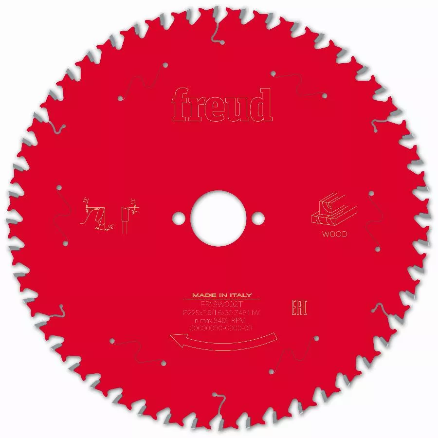 Lame Pour Scie Circulaire Portative FREUD - Ø225 2,6/1,6 AL30 Z48 BA 10° - F03FS09773 -FR18W002T 3 Lame Pour Scie Circulaire Portative FREUD - Ø225 2,6/1,6 AL30 Z48 BA 10° - F03FS09773 -FR18W002T