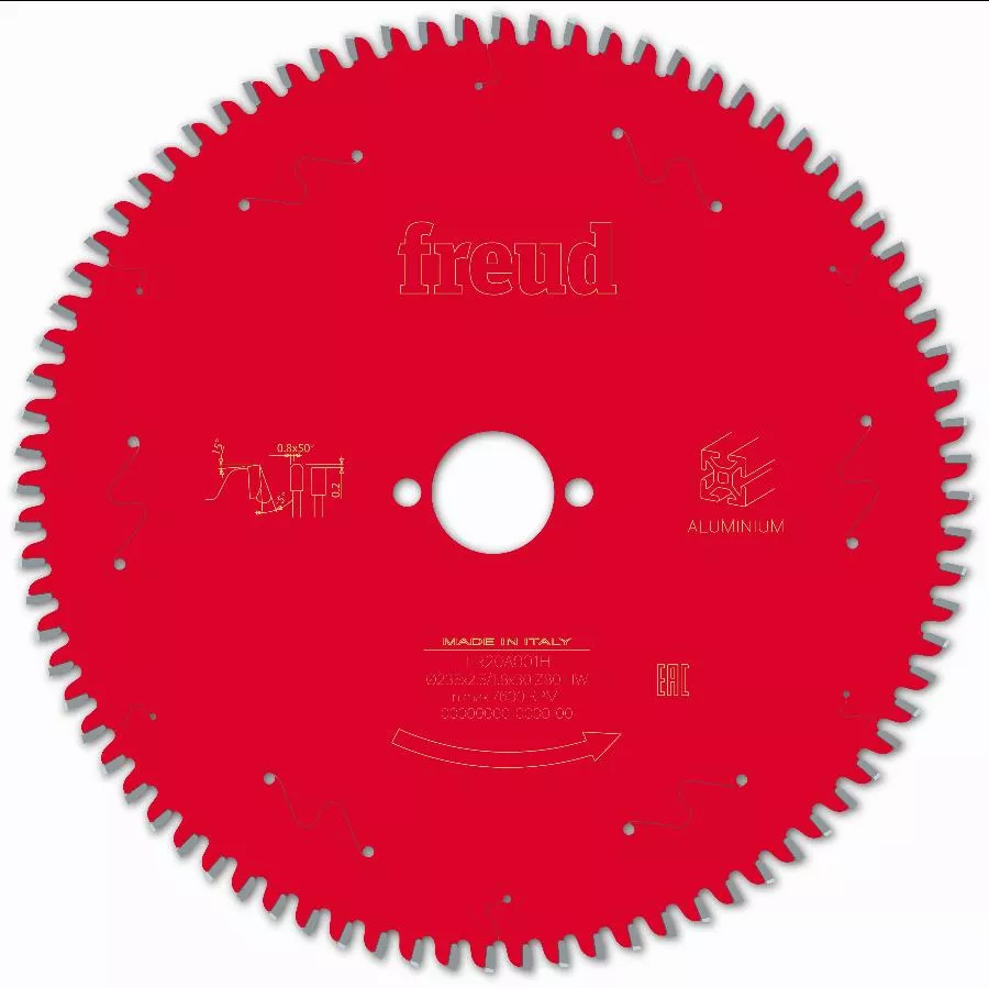 Lame Pour Scie Circulaire Portative FREUD - Ø235 2,5/1,8 AL30 Z80 TP -5° - F03FS09819 -FR20A001H 3 Lame Pour Scie Circulaire Portative FREUD - Ø235 2,5/1,8 AL30 Z80 TP -5° - F03FS09819 -FR20A001H