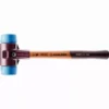 Maillet HALDER SIMPLEX TPE Souple Avec Boîtier En Fonte Malléable Et Manche En Bois - D=50 Mm - 3001.050